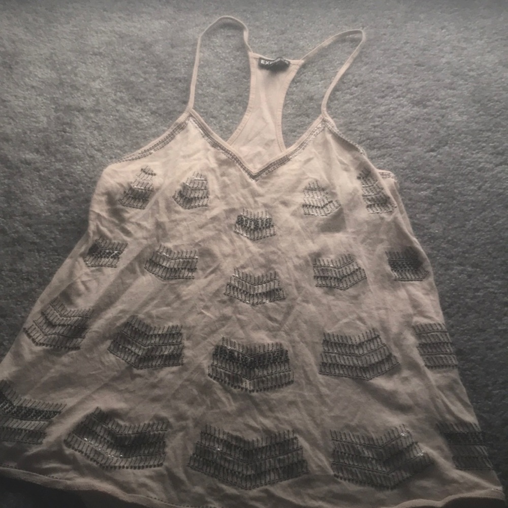 Pinkish beige tank-top